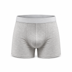 FABO Men's Cotton Classic Trunk - MG002 White Melange
