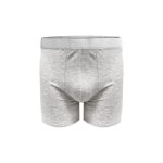 FABO Men's Cotton Classic Trunk - MG002 White Melange