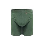 FABO Men's  Longer Length Cotton Classic Trunk - MG0022 Green Melange